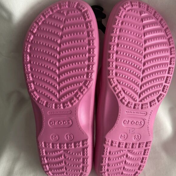 Crocs Unisex-Adult Classic Flip Flops Men- 13 Pink Sandals main image 4